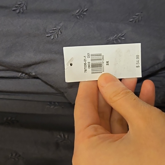 NWT Old Navy tassel ties tiered Embroidered Long Sleeve boho Midi Maxi Dress 3X - Picture 17 of 17